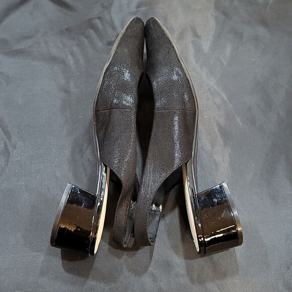 ANNE KLEIN IFLEX LOW BLOCK HEEL POINTED TOE SLINGBACK SANDAL - Picture 12 of 14